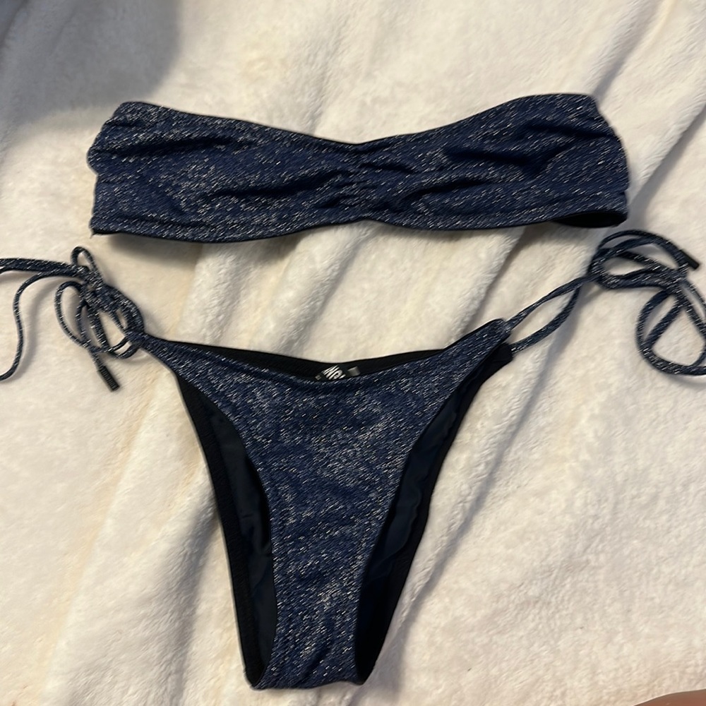 Triangl Navy Blue Sparkle Bikini